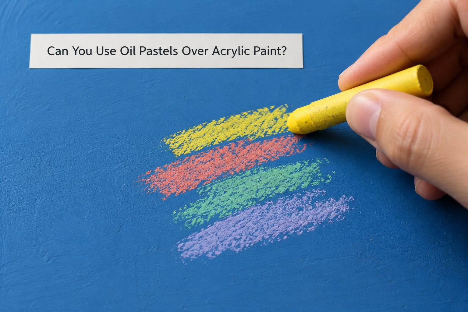 Can You Use Oil Pastels Over Acrylic Paint?