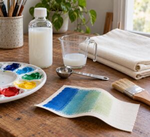 how to make acrylic paint flexible on fabric