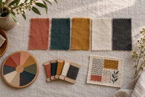 how to pick a color palette for textile art
