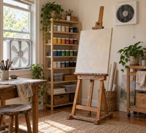 how to ventilate a home art studio