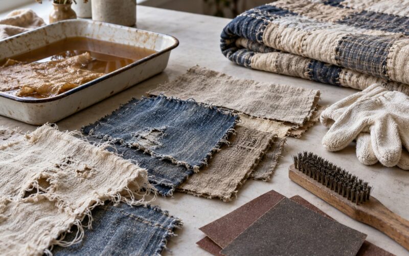 How to Distress Fabric for Art Projects: 8 Techniques 2026