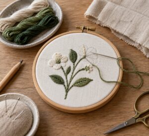 how to thread paint on fabric