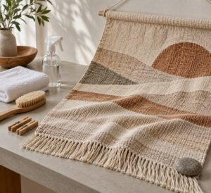 how to remove wrinkles from a wall hanging