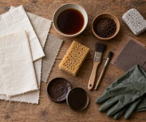 how to make fabric look aged