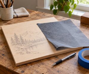 how to transfer a drawing onto wood