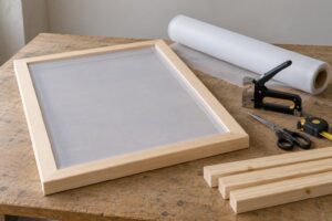 how to make a screen printing frame at home