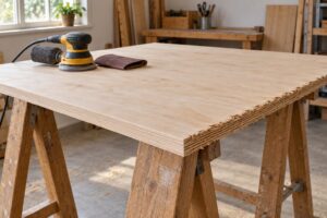 how to sand plywood edges smooth