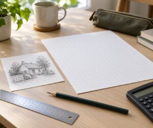 how to use a grid to scale up a design