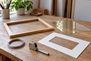 how to frame artwork for a gallery show