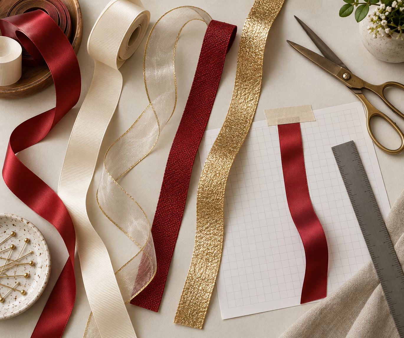 how to use ribbon as a drawing line