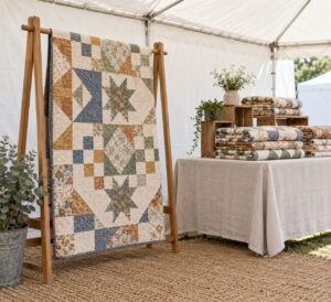 how to display quilts at a craft show
