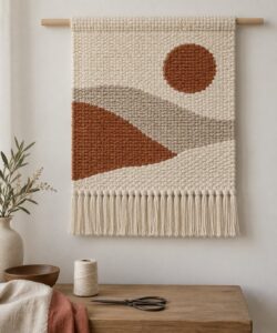 how to hem the edges of a wall hanging