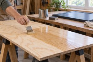how to seal plywood before painting