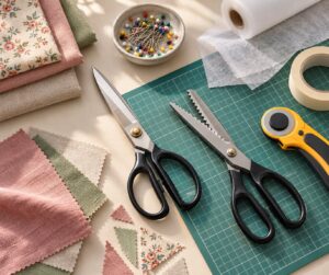 how to cut fabric shapes without fraying