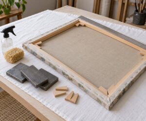how to flatten a warped canvas