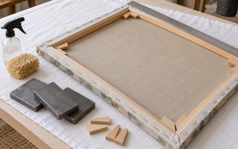 How to Flatten a Warped Canvas: Safe Studio Method (2026)