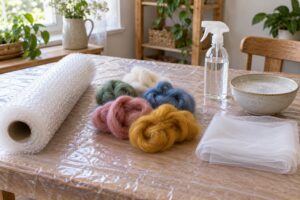 how to felt wool at home