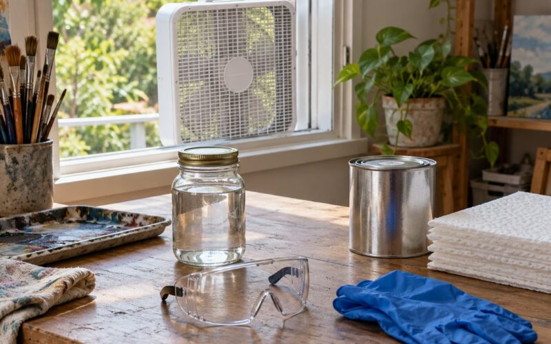 How to Work Safely With Solvents in a Small Studio (October 2026)