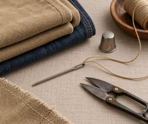 how to hand stitch through heavy fabric