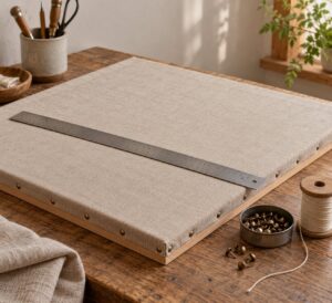 how to mount fabric on a board
