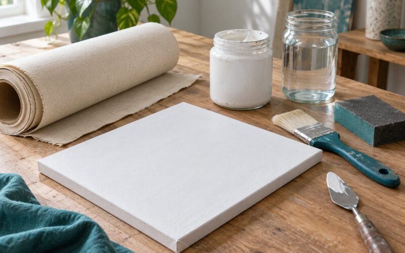 How to Prime Raw Canvas for Mixed Media: Easy, Safe Guide 2026