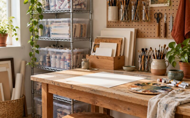 How to Organize an Art Studio on a Budget (2026 Edition)