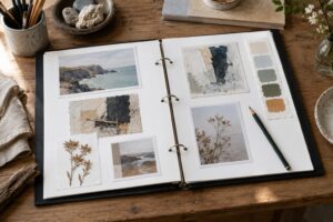 how to organize a portfolio by series