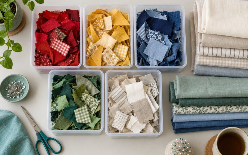 How to Organize Fabric Scraps by Color: 5 Simple Systems 2026