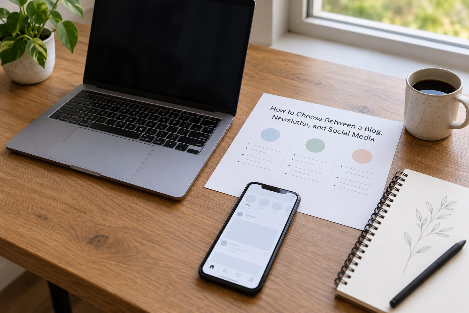 How to Choose Between a Blog, Newsletter, and Social Media