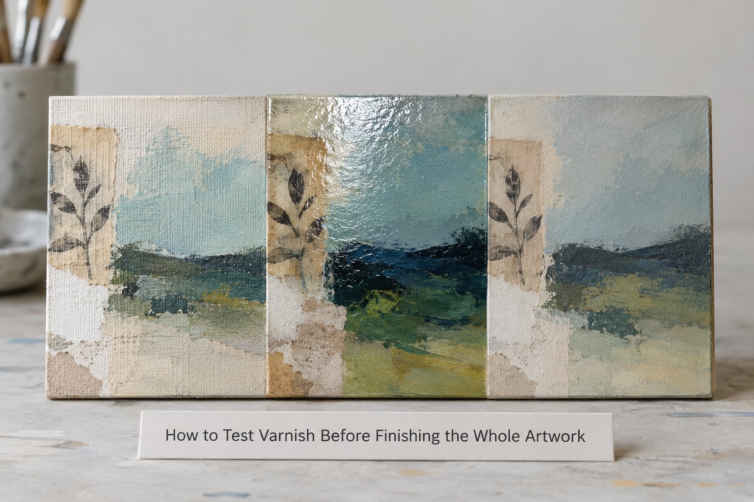How to Test Varnish Before Finishing the Whole Artwork