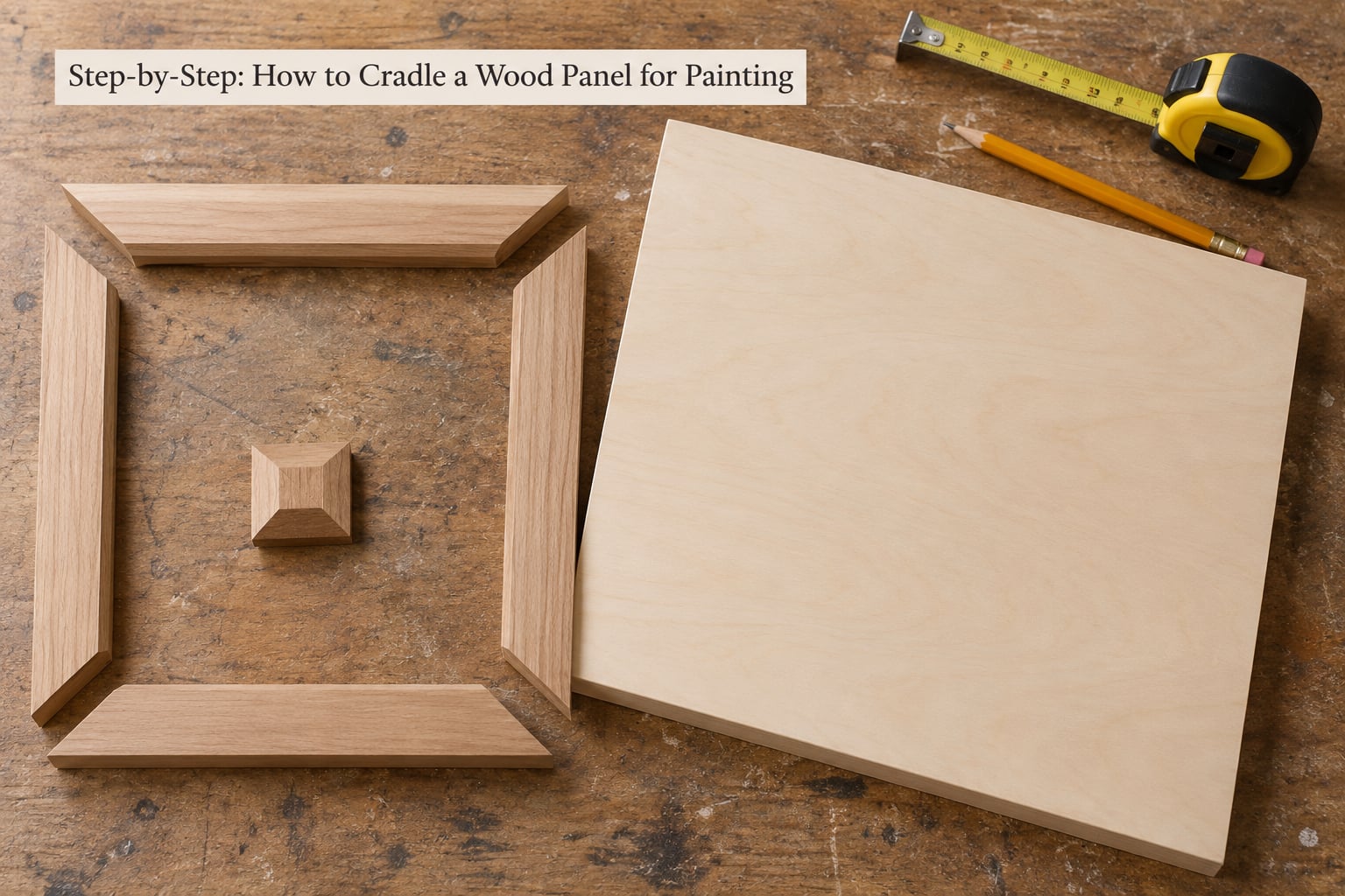 Step-by-Step: How to Cradle a Wood Panel for Painting