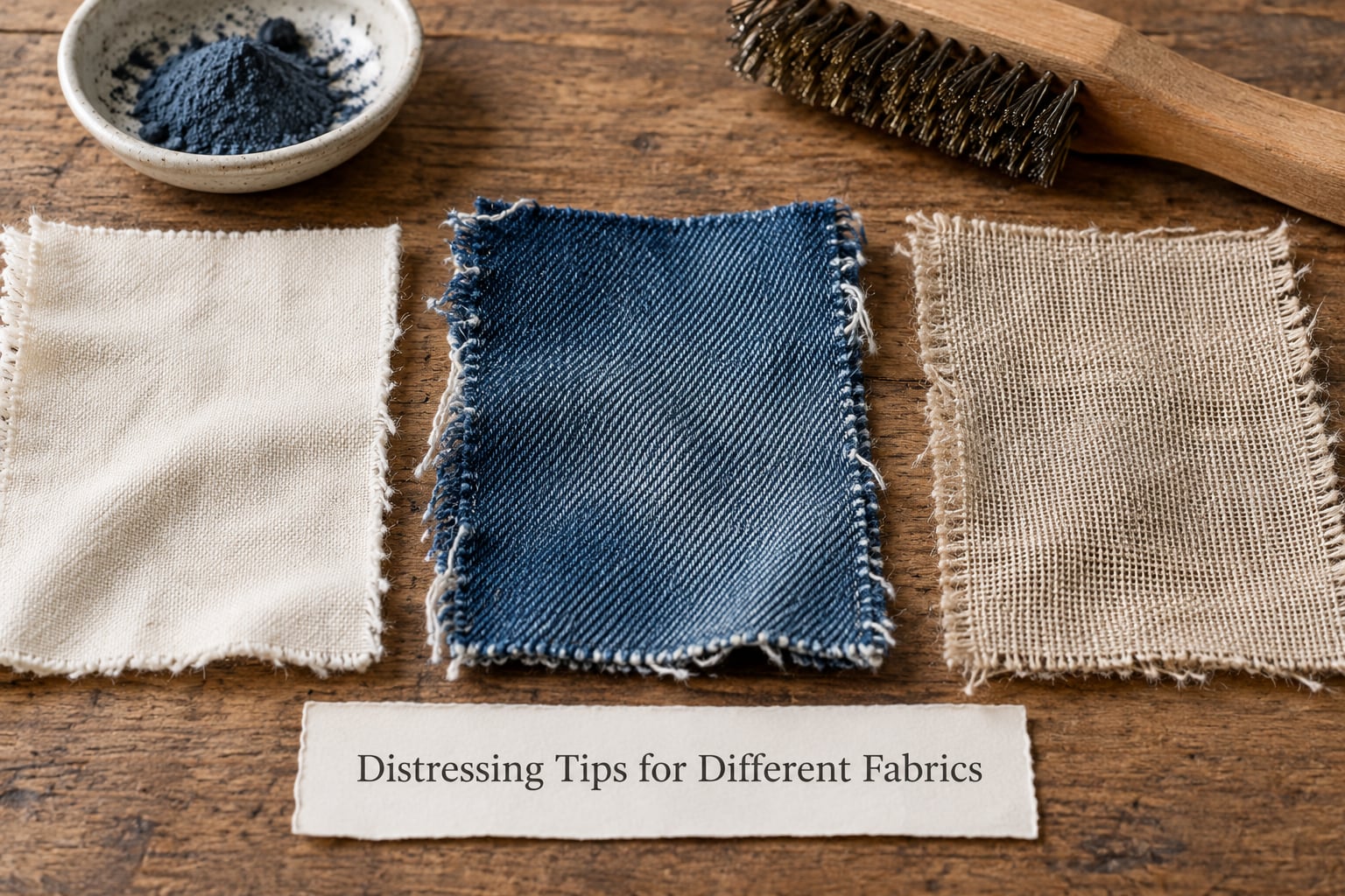 Distressing Tips for Different Fabrics