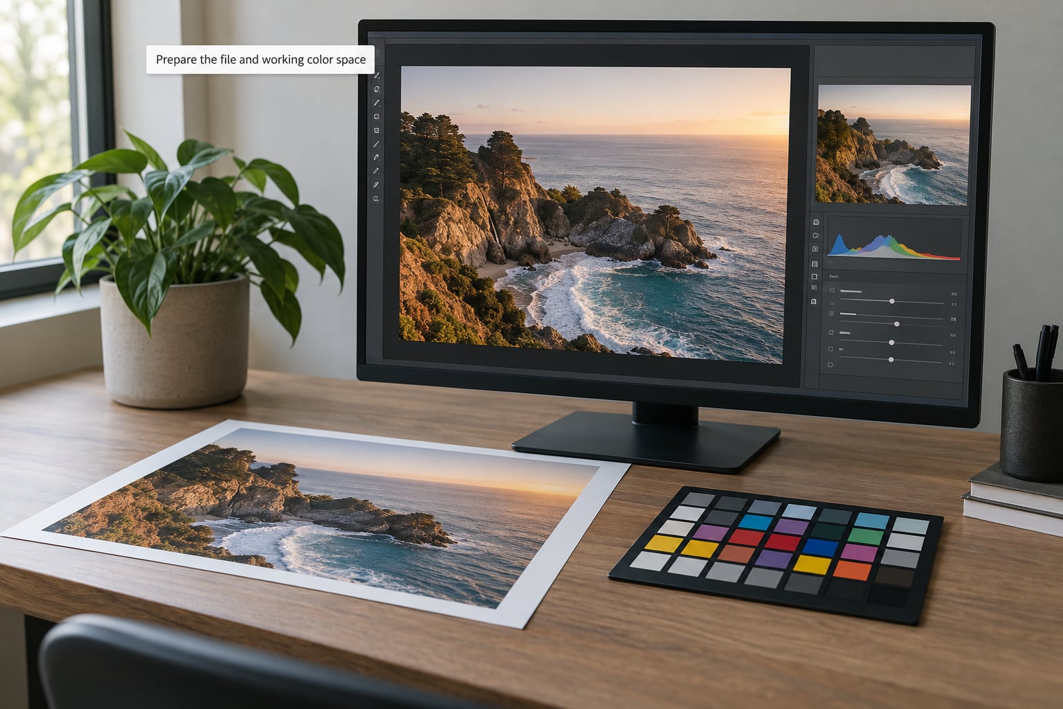 Prepare the file and working color space