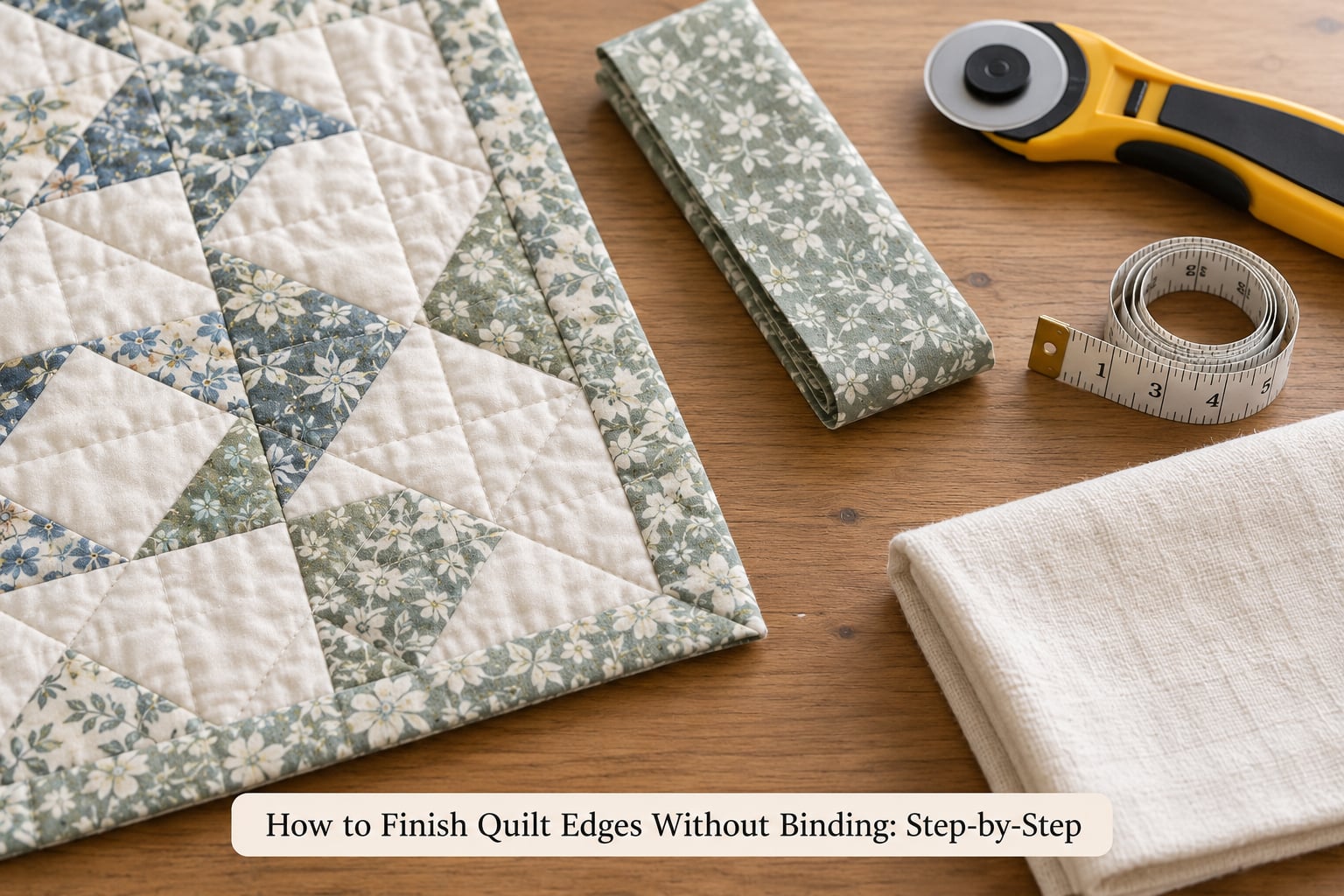 How to Finish Quilt Edges Without Binding: Step-by-Step