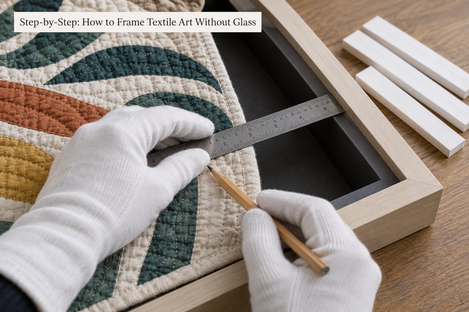 Step-by-Step: How to Frame Textile Art Without Glass