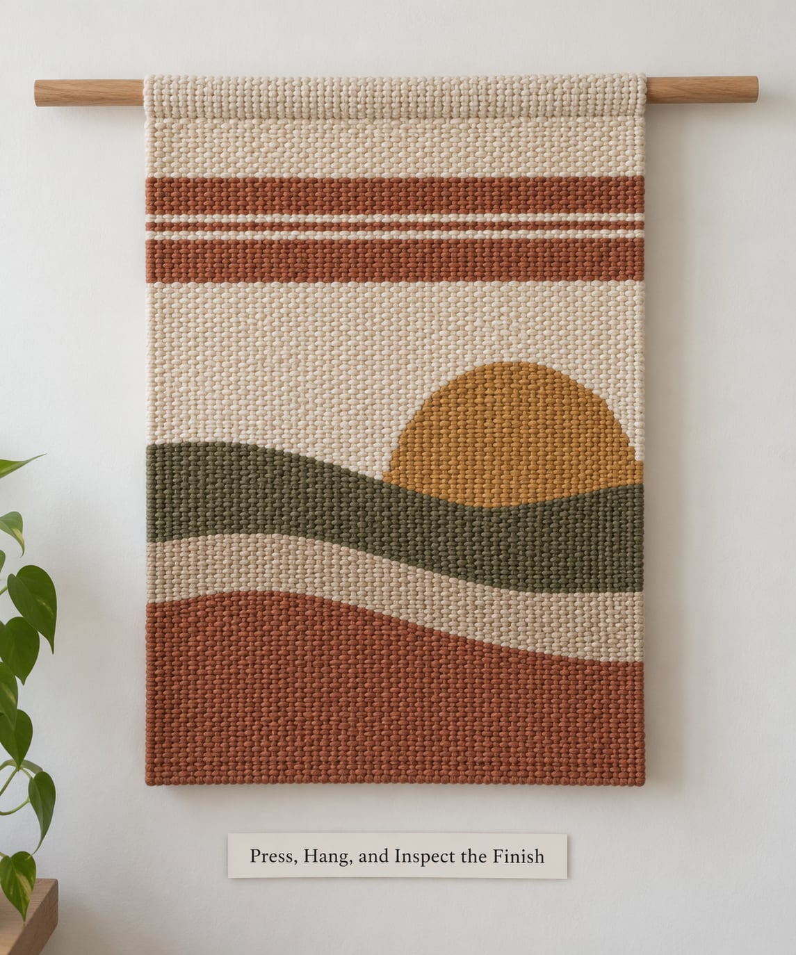 Press, Hang, and Inspect the Finish