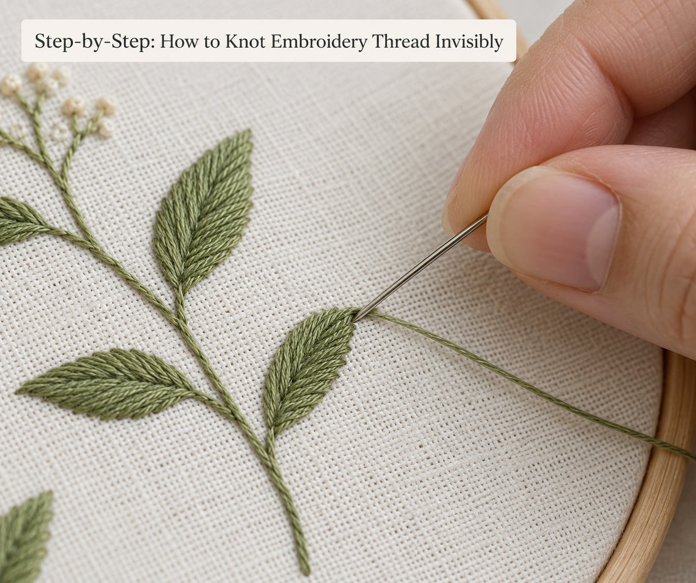 Step-by-Step: How to Knot Embroidery Thread Invisibly