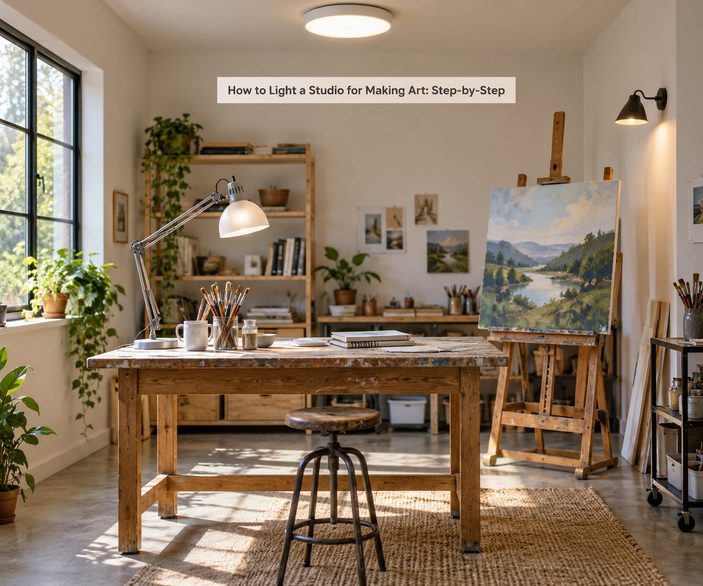 How to Light a Studio for Making Art: Step-by-Step
