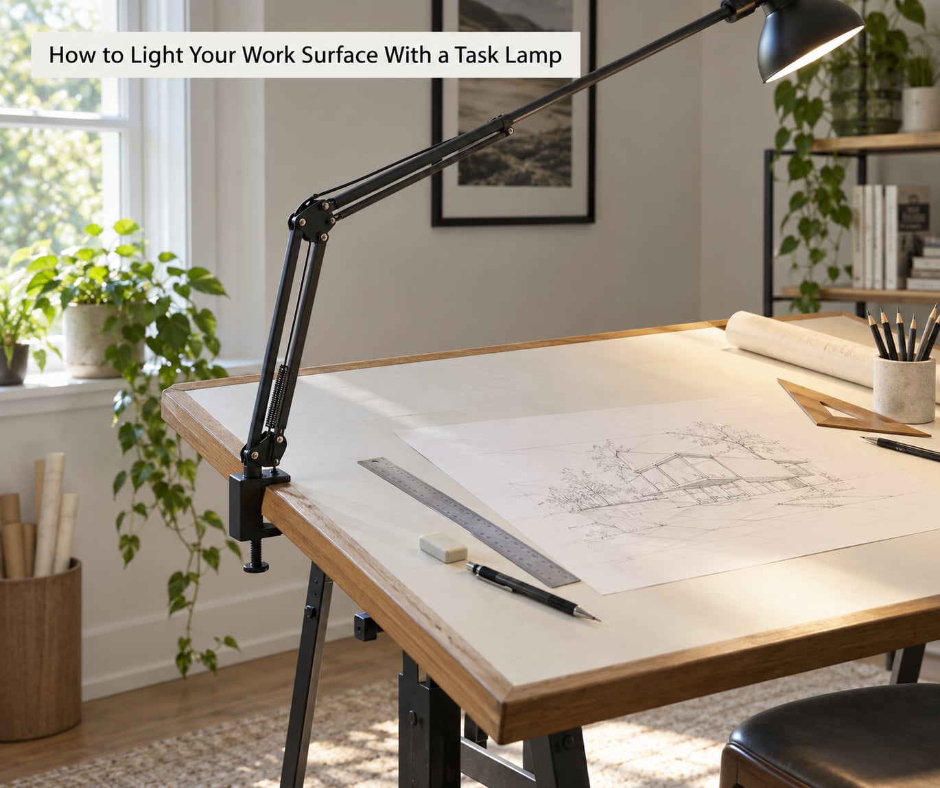 How to Light Your Work Surface With a Task Lamp