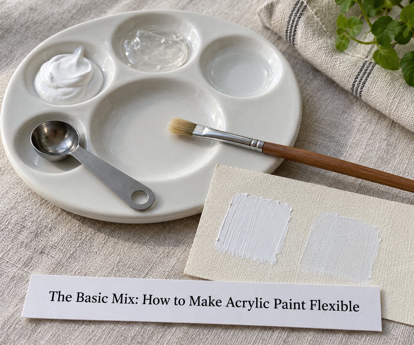 The Basic Mix: How to Make Acrylic Paint Flexible