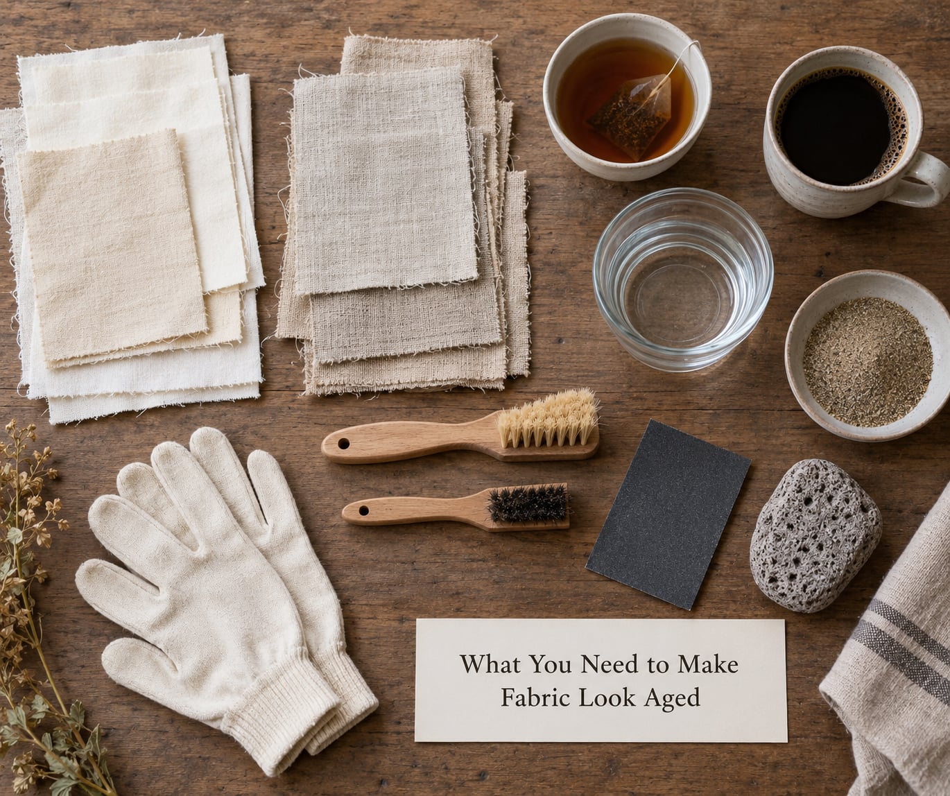 What You Need to Make Fabric Look Aged