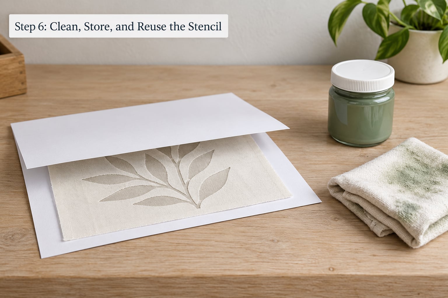 Step 6: Clean, Store, and Reuse the Stencil