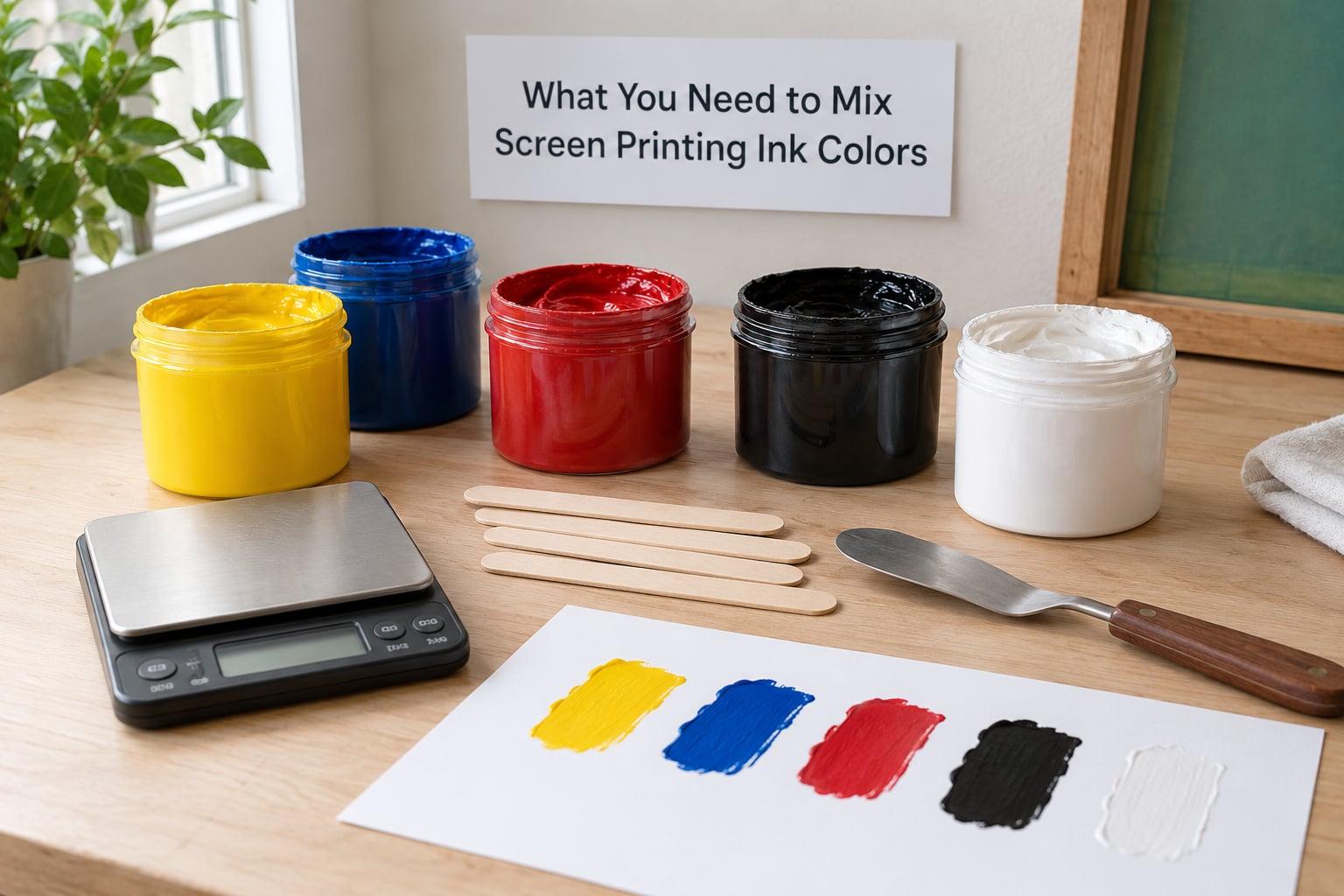 What You Need to Mix Screen Printing Ink Colors