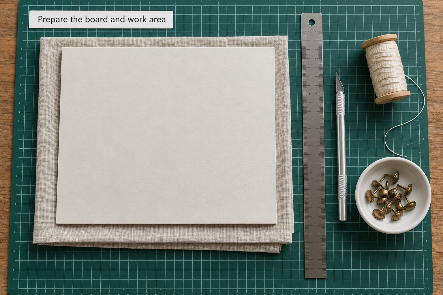 Prepare the board and work area