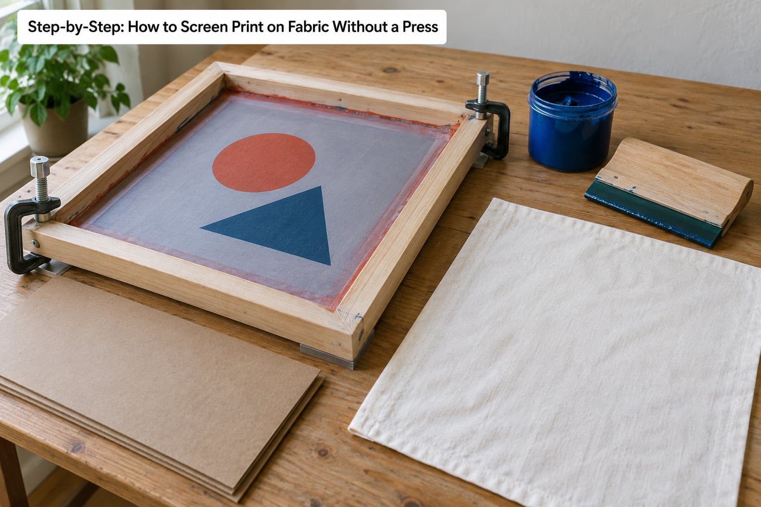 Step-by-Step: How to Screen Print on Fabric Without a Press
