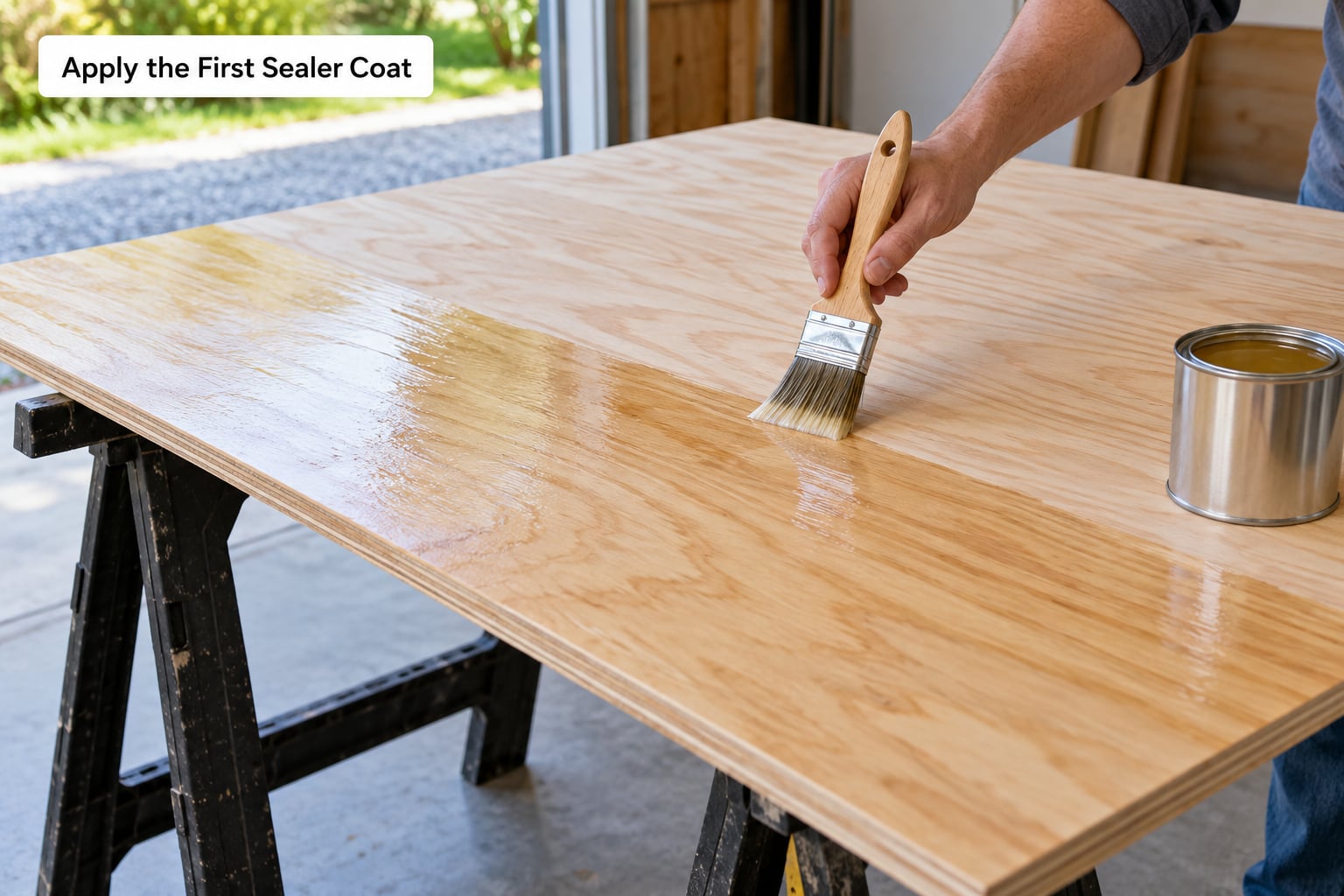 Apply the First Sealer Coat