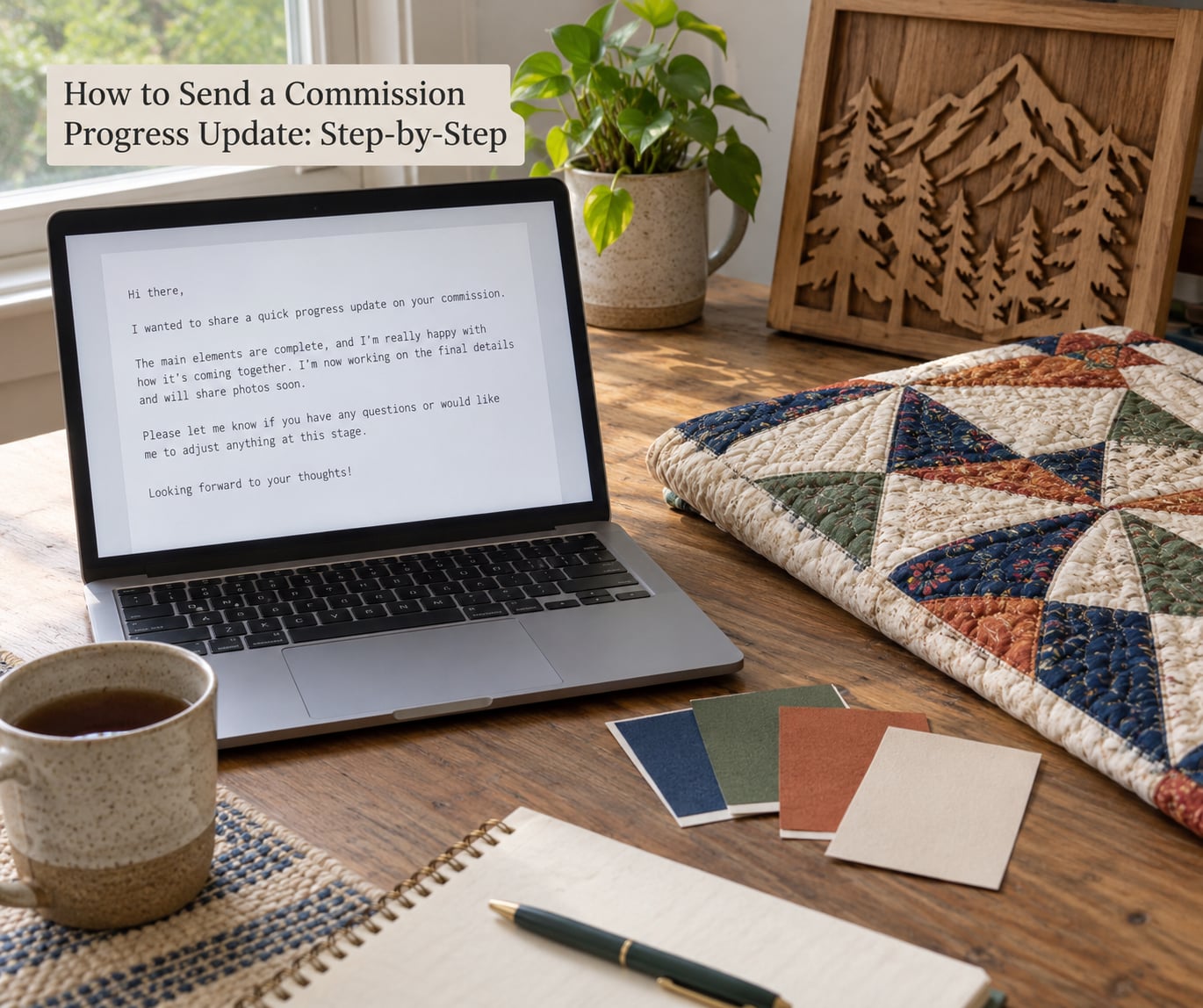 How to Send a Commission Progress Update: Step-by-Step