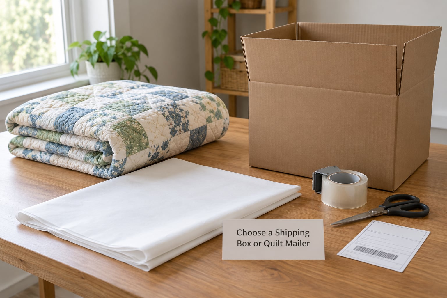 Choose a Shipping Box or Quilt Mailer
