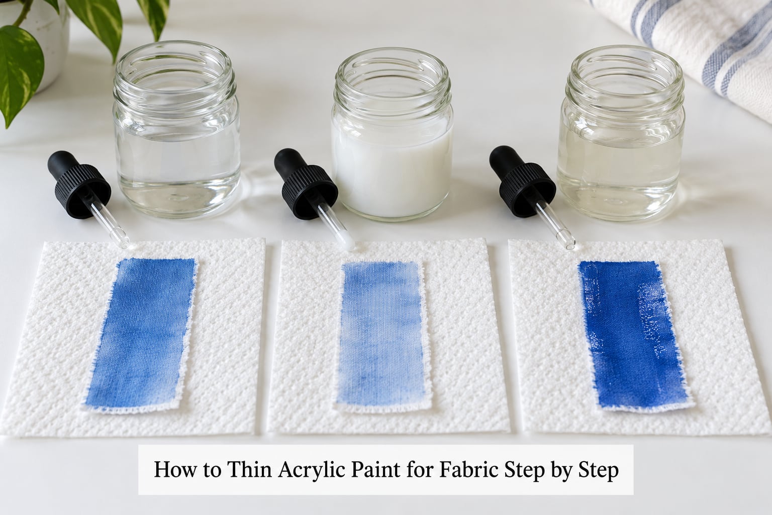 How to Thin Acrylic Paint for Fabric Step by Step