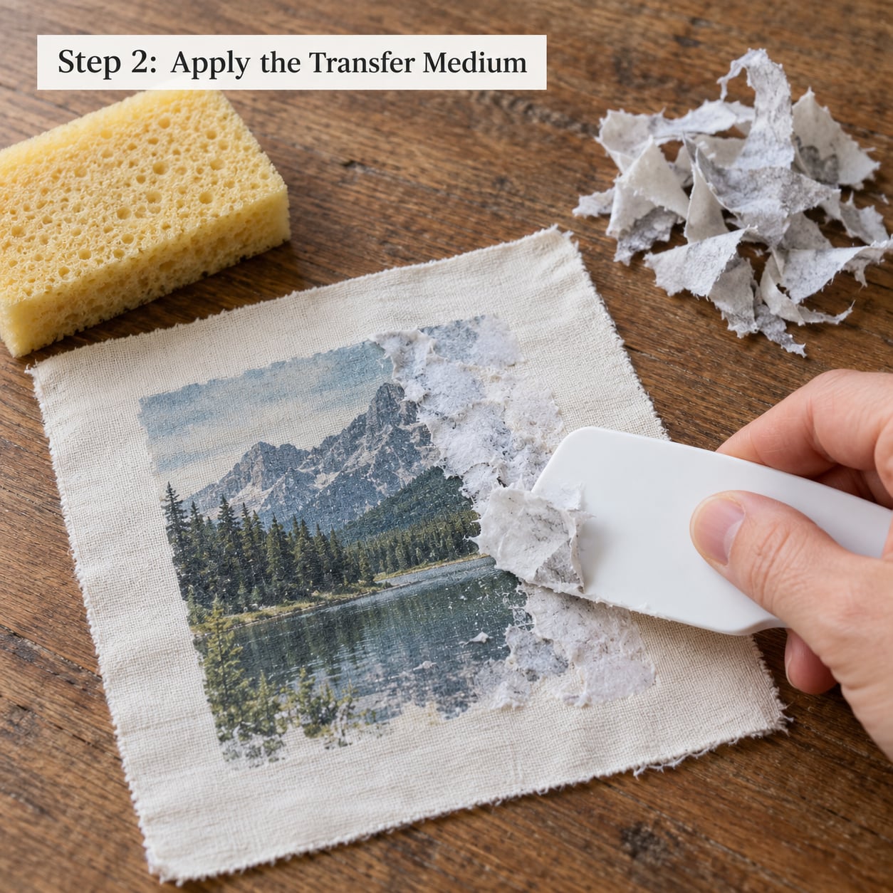 Step 2: Apply the Transfer Medium